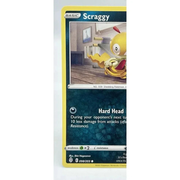 Scraggy 098/203 SWSH: Evolving Skies Non-Holo Pokémon TCG‎ Mint Unplayed - Picture 2 of 6
